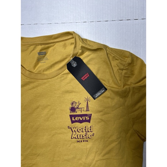Levi's T Shirt World Music Double Side Print San Francisco CA Men's XL NEW - Picture 6 of 12